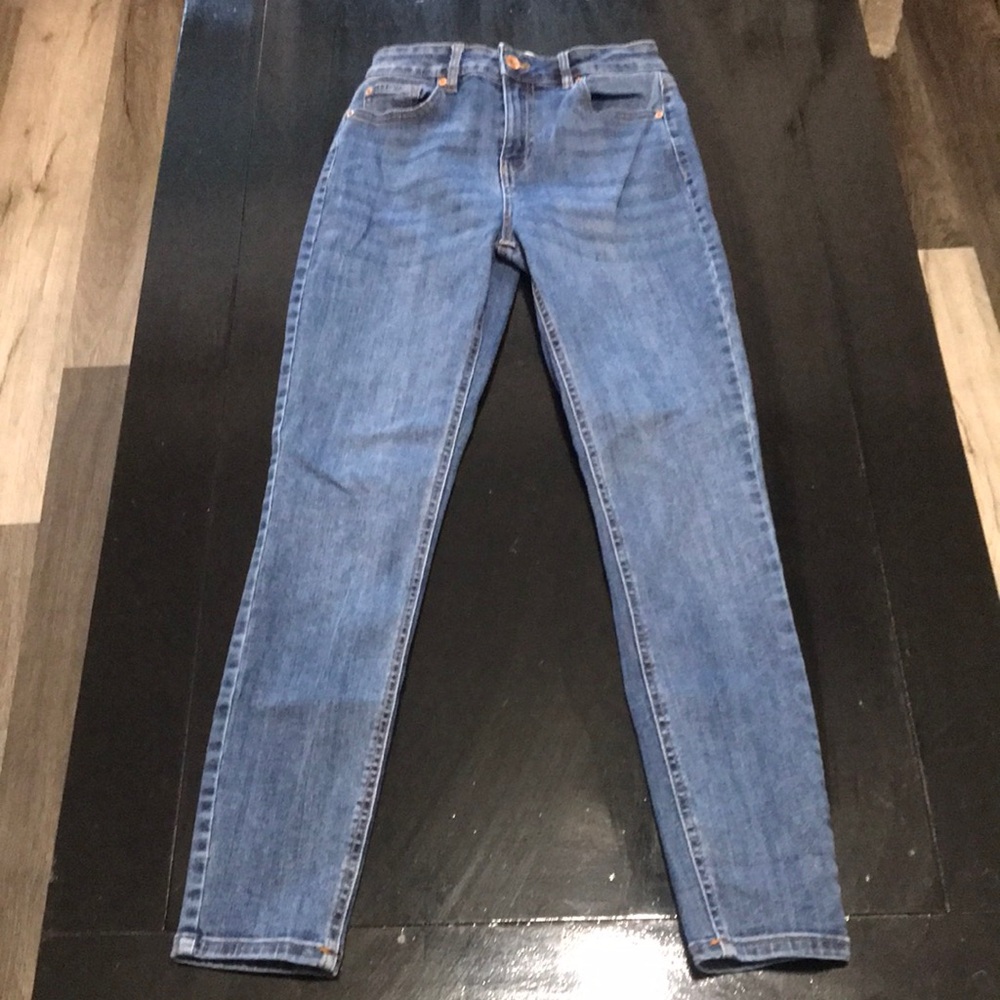 Women's High-Rise Skinny Jeans in Medium Blue